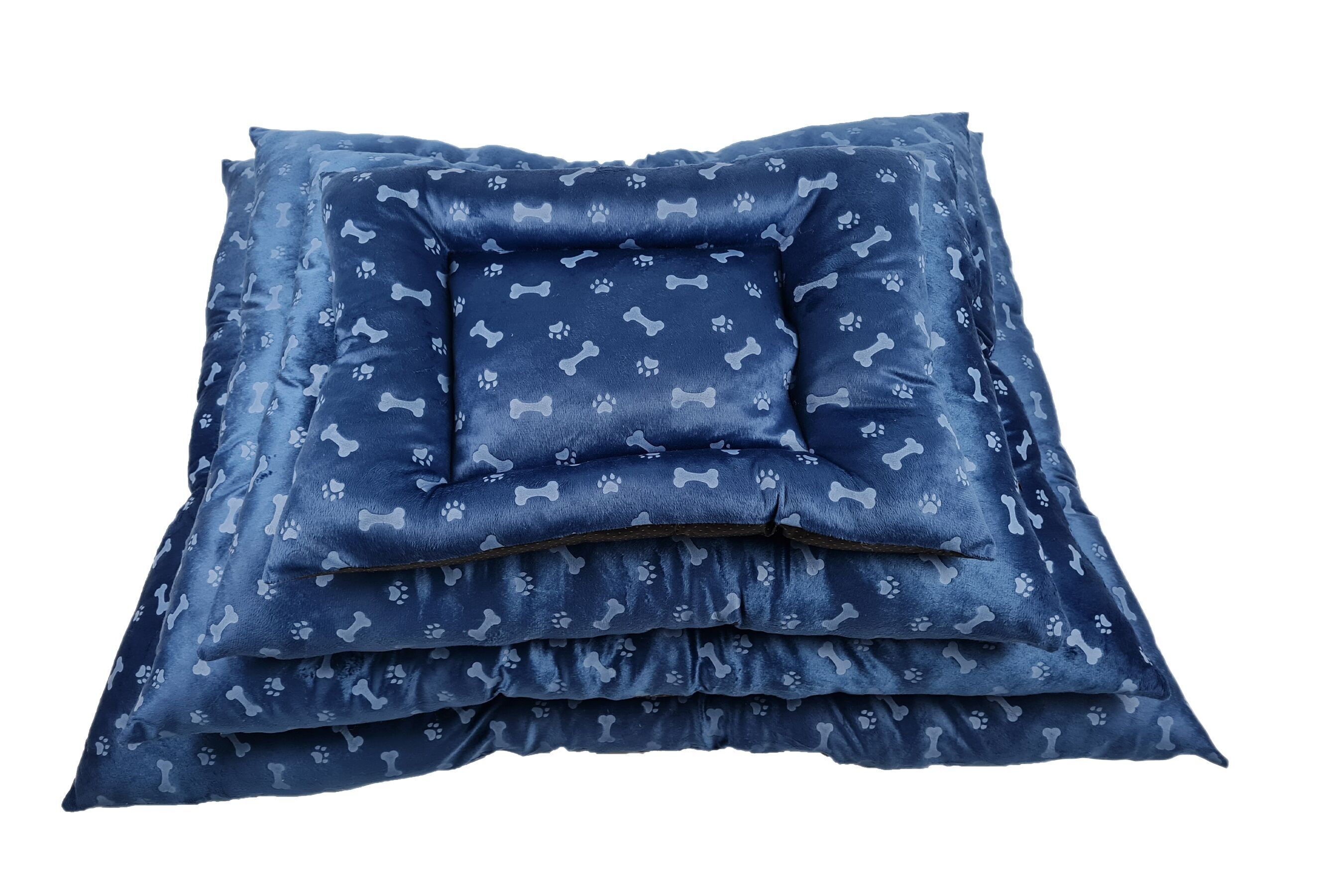 Confezione Da 4 Colchon Perro Estampado Huesos/Huellas