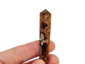 Pointe de cristal de calcite chocolat (50 mm - 55 mm) 5