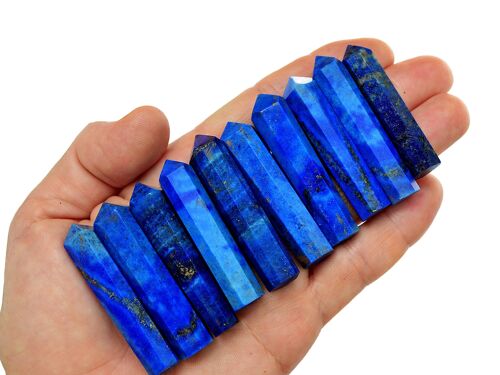 Lapis Lazuli Faceted Point Crystal (50mm)