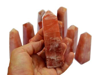 Tour de cristal de calcite rose (170g - 280g) 3