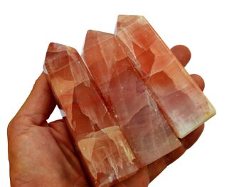 Tour de cristal de calcite rose (170g - 280g) 4
