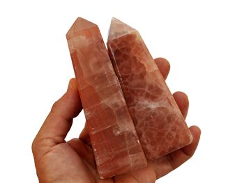 Tour de cristal de calcite rose (170g - 280g) 8