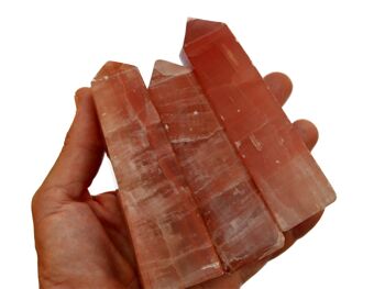 Tour de cristal de calcite rose (170g - 280g) 10