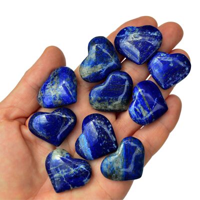 Lapis Lazuli Heart Crystal (25mm - 35mm)