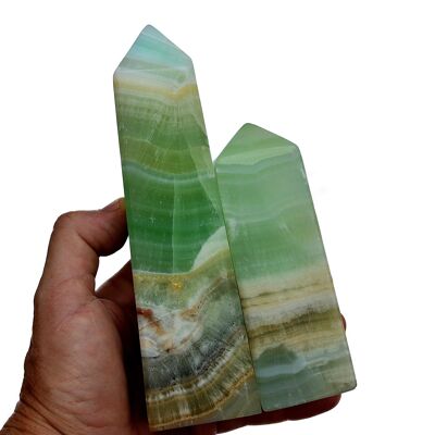 Pistachio Calcite Obelisk (250g - 550g)