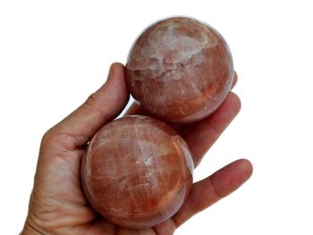 Sphère de calcite rose (3-5 pièces), 1 kg de calcite rose (55 mm - 60 mm) 4