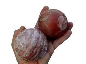 Cristal de sphère de calcite rose XL (65 mm - 95 mm) 2
