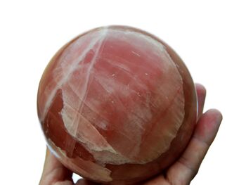 Cristal de sphère de calcite rose XL (65 mm - 95 mm) 5
