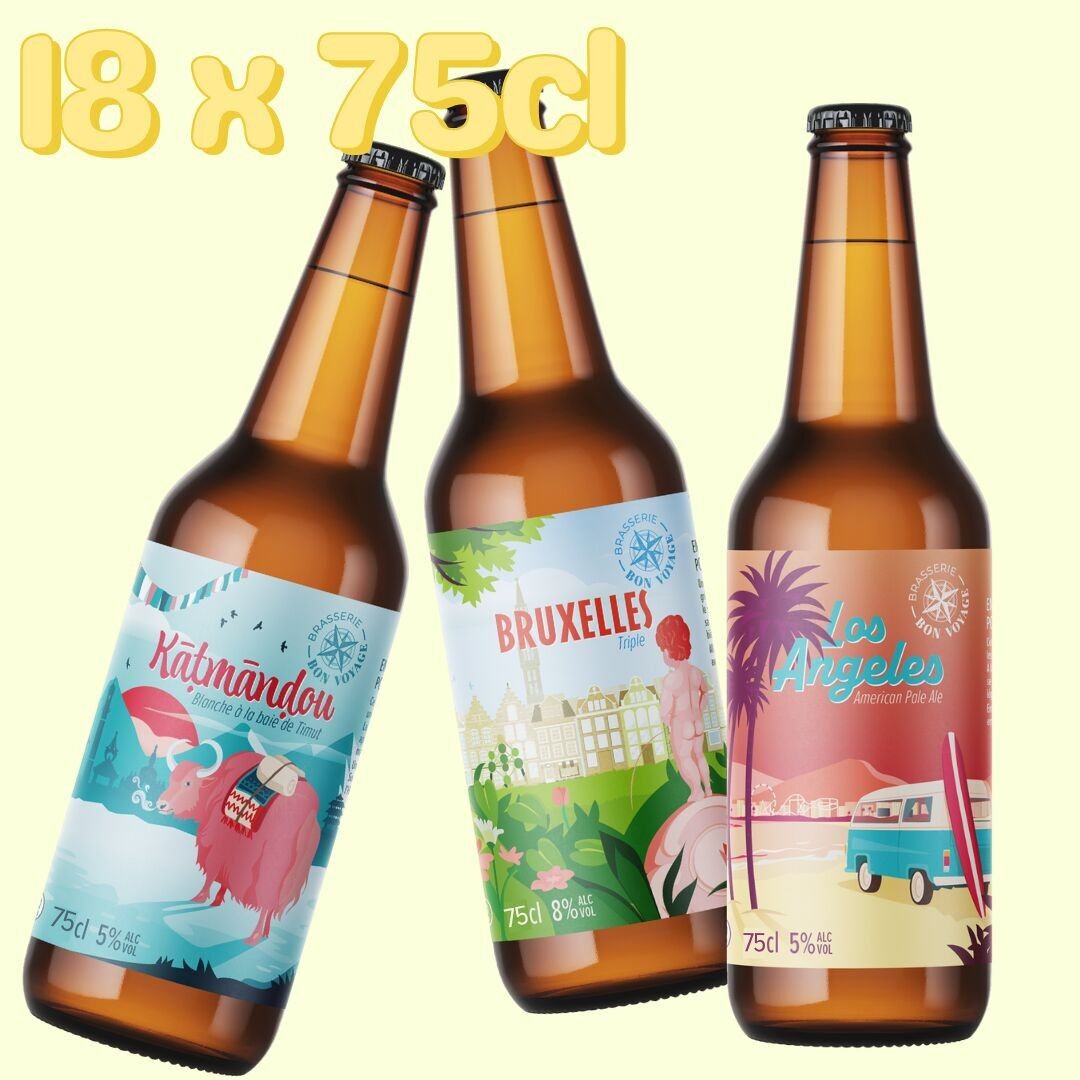 Confezione Globe Trotter / 18 Birre Artigianali 75cl