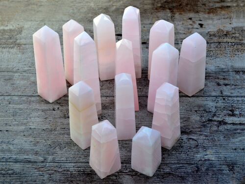 Mangano Calcite Obelisk Crystal (3 - 5 Pcs) 1 Kg Lot