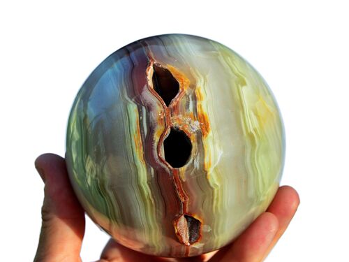 XXL Pink Banded Onyx Sphere (60mm - 100mm)