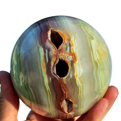 XXL Pink Banded Onyx Sphere (60mm - 100mm)