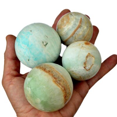 Caribbean Calcite Sphere (40mm - 60mm)