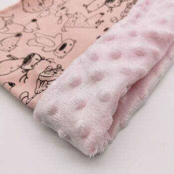 Snood enfant motif Animaux 7-12 ans - rose 2