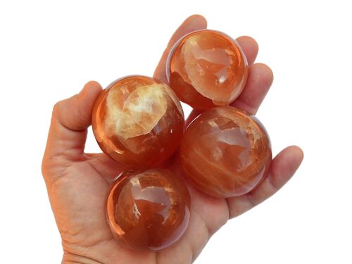 Natural Honey Calcite Ball (45mm - 55mm)