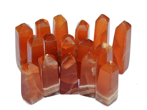 Wholesale Lot of Honey Calcite Obelisk (3-7 Pcs) 1 Kg