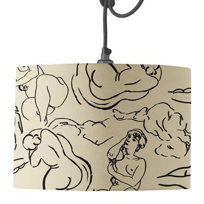 Abstract Nude Lamp Shade