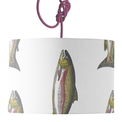 Severn Salmon Lamp Shade