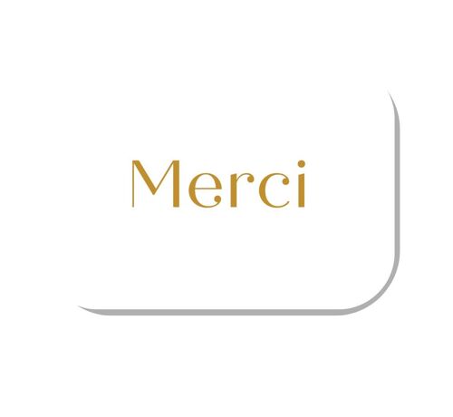 Mini carte "MERCI"