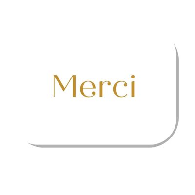 Mini carte "MERCI"