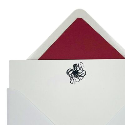 Ensemble de cartes Kraken avec enveloppes lignées
