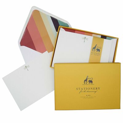 Ensemble de cartes de correspondance Dragon Fly avec enveloppes doublées