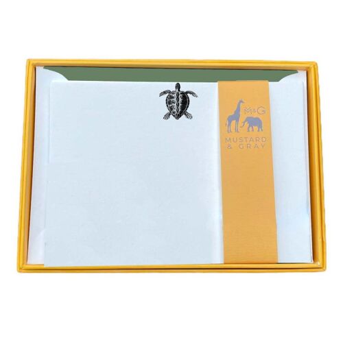 Turtle Notecard Set with Lined Envelopes