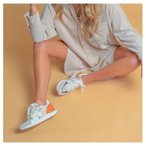 Sneakers Orange Piton