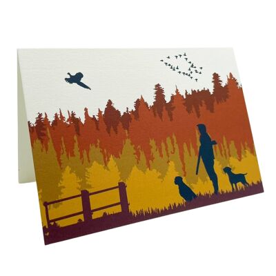 Autumn Shoot Greetings Card