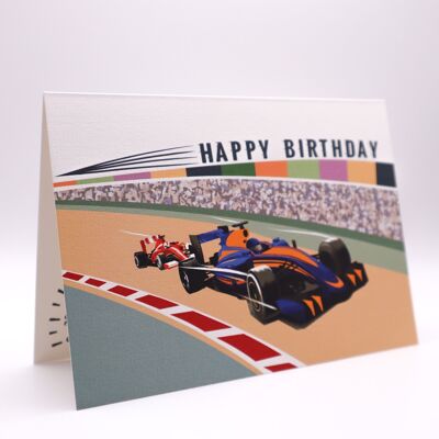 Motorsport-Geburtstagskarte