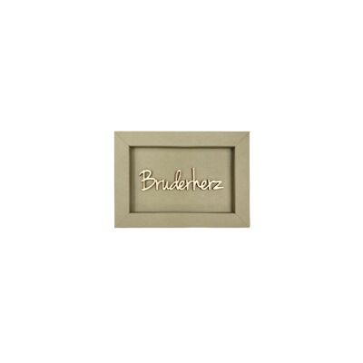 Brother Heart - Picture Card Wooden Lettering Magnet