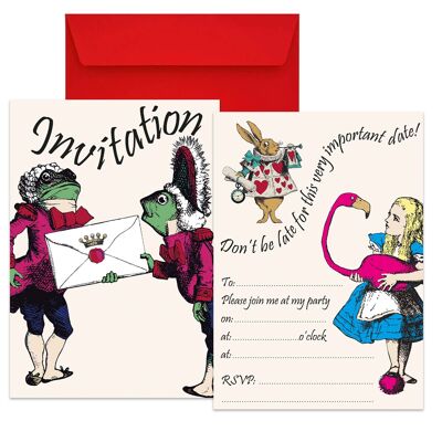 Alice in Wonderland Party Invitations