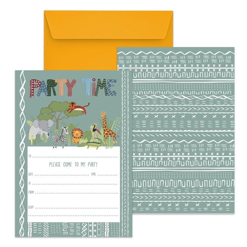 Safari Birthday Party Invitations