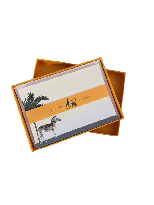 Darwin's Menagerie Placid Zebra Notecard set