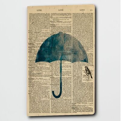 Dictionary Art Umbrella Notebook - Notepad - Journal - (WAN23402)