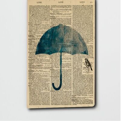 Quaderno con ombrello Dictionary Art - Blocco note - Diario - (WAN23402)