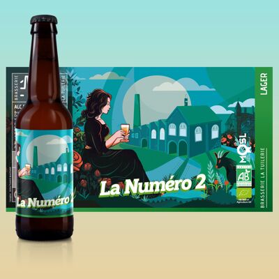 La Numéro 2 BIO, Lager au frêne 5,8%/vol. 33cl