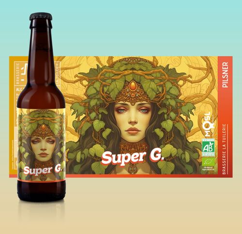 La Super G BIO, Pilsner 5%/vol. 33cl