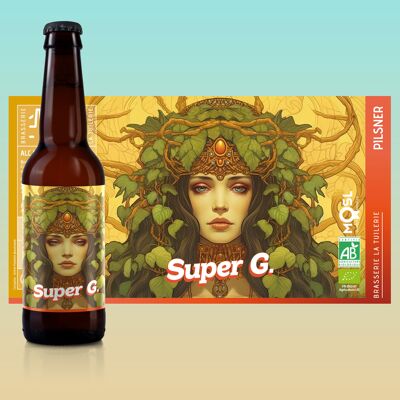 Super G ORGÁNICA, Pilsner 5%/vol. 75cl