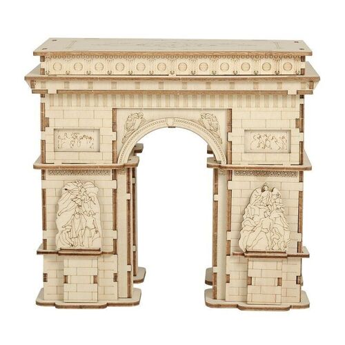 DIY 3D Wooden Puzzle Arc de Triomphe, Robotime, TG502, 14x9x12cm
