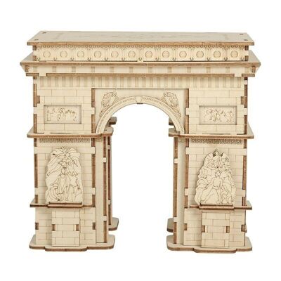 Puzzle 3D in legno fai da te Arco di Trionfo, Robotime, TG502, 14x9x12 cm