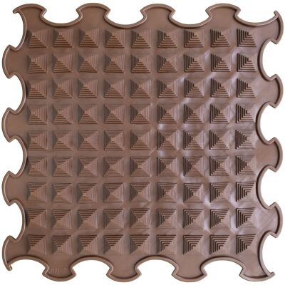 Ortoto Sensory Massage Puzzle Mat Pequeñas Pirámides Donkere Chocolade
