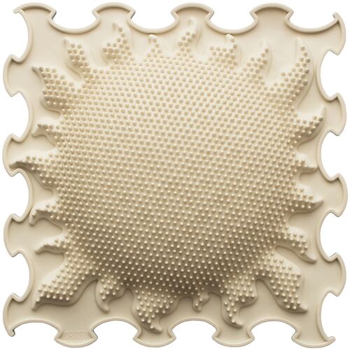 Ortoto Sensory Massage Puzzle Mat Shining Sun (Semi-Sphere) Milky White