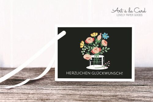 Geschenkanhänger: Blumenstrauß