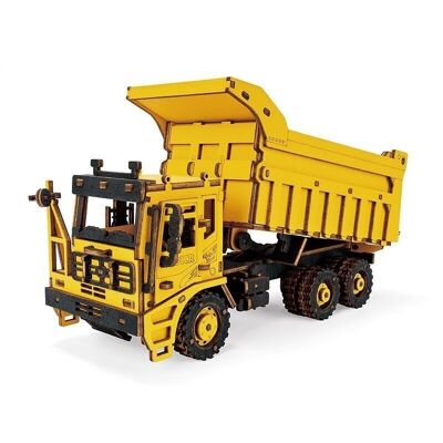 DIY Wooden Puzzle 3D Dump Truck, Robotime,TG603K, 18×7.5x8cm