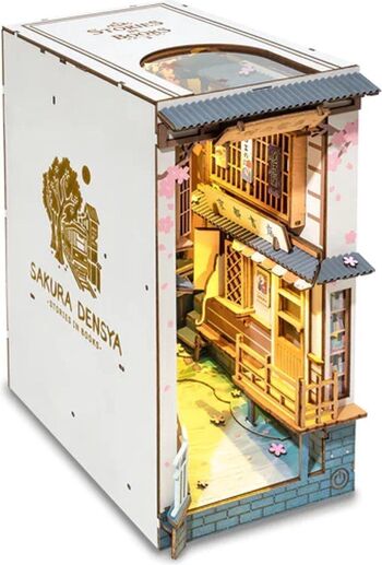 Serre-livres DIY Book Nook Sakura Densya, Robotime, TGB01, 18,5x10x24,2 cm 2