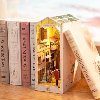 Serre-livres DIY Book Nook Sunshine Town, Robotime, TGB02, 18,5x10x24,2cm 4