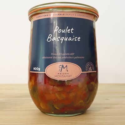 Poulet basquaise au piment d'Espelette AOP