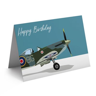 Carte Joyeux anniversaire Spitfire