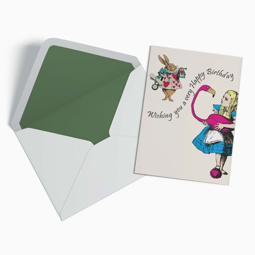 Alice in Wonderland Birthday Card